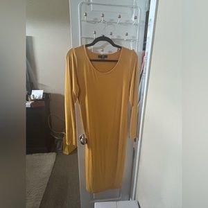 Missguided long sleeve body con dress